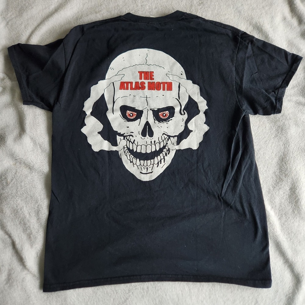 The Atlas Moth - Black Shirt - Men's Medium MOTH 3:16 Skull Post Metal Band